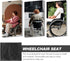 Healvian Wheelchair Accessories - Padded Wheelchair Seat Cushion, Replacement Seat Cover, Oxford Cloth Chair Cushion