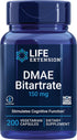 DMAE Bitartrate Supplement | 200 Capsules | For Brain Health, Focus & Memory | Non-GMO, Gluten-Free, Vegetarian