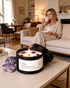Set 4 Pack 26 oz 200 AOOVOO Crystal Soothing Candles for Women - Soy Wax Candle for Home Scented, Hour Long Lasting