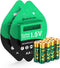Ostation 8-Pack 1.5V AA Rechargeable Lithium Batteries, 2100mAh High-Capacity Batteries, Smart Chip &