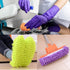 IUM 10 5-Pairs Pcs Microfiber Mop Slippers Shoes Reusable Dust Mops for Women Washable, Mop Slippers Shoes for Floor