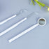 3 Pieces Dental Tools Set, Professional Disposable Plastic Dental Hygiene Cleaning Kit, including Dental Mirror, Probe