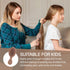 RHOS Mini Hair Brush for Women, Men, Kids - Travel Size Small Cushion Paddle Brush with Soft Bristles