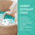 Laundry Detergent Strips, Eco-Friendly Laundry Sheets, Stain Fighting Hydrogen Peroxide, Unscented, 60 Sheets