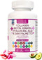 Collagen Biotin Keratin Saw Palmetto Hyaluronic Acid Complex Supplement with Vitamin E, Folic Acid, Pumpkin Seed, and