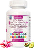 Collagen Biotin Keratin Saw Palmetto Hyaluronic Acid Complex Supplement with Vitamin E, Folic Acid, Pumpkin Seed, and