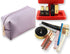 Small Makeup Bag, Portable Cosmetic Pouch for Women, Waterproof Toiletry Bag for Travel (Light Purple)