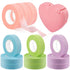 Rolybag Eyelash Extension Tape, 4 Colors, Breathable with Heart Shaped Cutter, Non Woven Makeup Tape Kits (Style A)