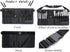 Professional Portable Makeup Brush Waist Bag Case, Foldable Cosmetic Brush Pouch with Multi Pockets