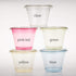 Golden Apple 9oz Pink Red Plastic Cups, 50 Sets with Clear Flat No Hole Lids