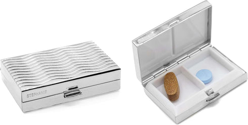 Stephanie Imports Set of 2 Rectangular-Shaped Pocket Purse Pill Box & Organizer