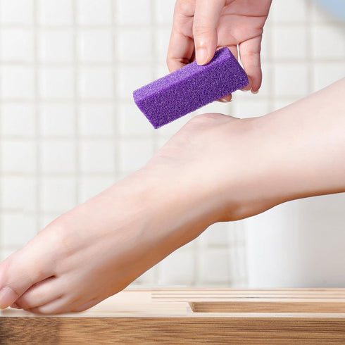 NOVAL Pumice Stone for Feet - Disposable Foot Scrubber, Callus Remover, Purple Pumice Sponge, 40 PCS