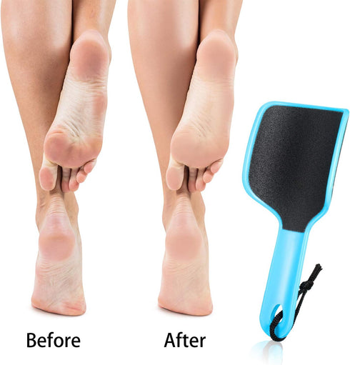 Mudder 4 Pieces U Shaped Curved Foot File - Double Sided Callus Remover in 4 Colors