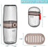 VITVITI White Toothbrush Travel Case, Portable 7.88 Inch Holder for Toothpaste & Toothbrush for Trip or Bathroom