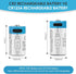 heixxow CR2 4 Pack, 3.7V 370mAh CR15H270 15270 Rechargeable Batteries USB Lithium Batteries, Battery for Bluetooth
