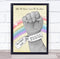 The Card Zoo Rainbow Baby Fist Name Tag Yellow Grey New Baby Birth Details Gift