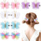 Oaoleer 10PCS Mini Butterfly Hair Clips, 2" Tulle Mesh Barrettes for Baby Girls Women Halloween Party