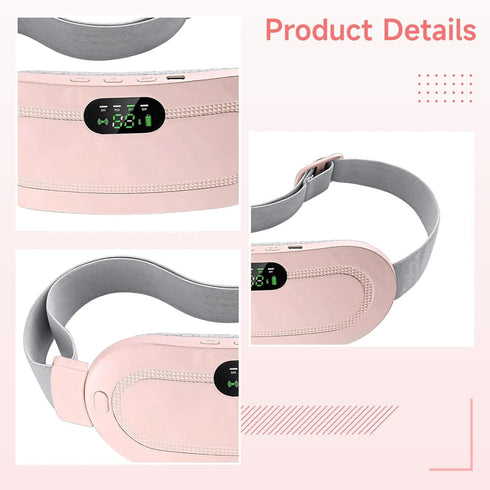 wkao Warmher USB Rechargeable Menstrual Heating Pad, Wireless, Fast Heating, Adjustable Temperature Control, Soft