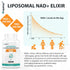 Liposomal NAD+ Supplement - 500 mg, High Absorption with TMG 250 mg for Cellular Energy & Healthy Aging