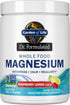 Garden of Life Whole Food Magnesium Powder - Raspberry Lemon, Vegan Supplement for Calm & Regularity
