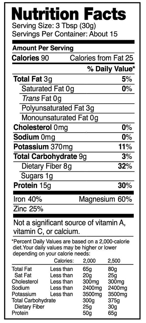 Nutiva Organic Cold-Processed Hemp Protein, Non-GMO Canadian Hempseed, 15g, 16 Ounces