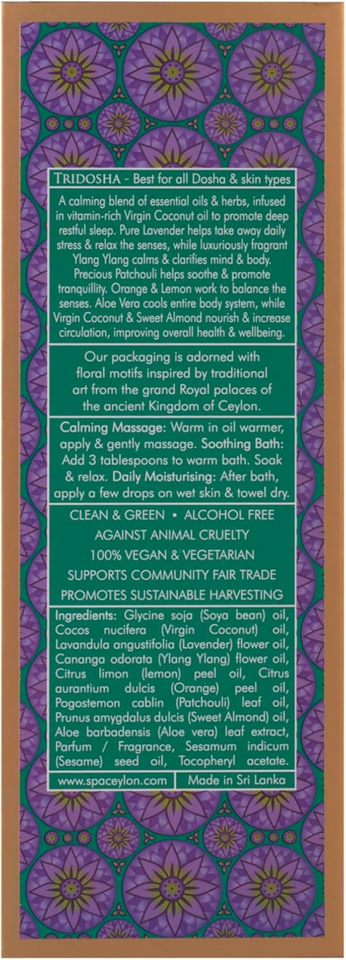SPA CEYLON SLEEP Massage & Bath Oil, Natural Therapy Blend for Relaxation and Ayurveda