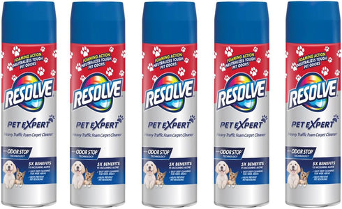Resolve Pet Expert High Traffic Area Carpet Foam, 22 oz (Pack of 5)