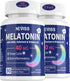 Melatonin 40 mg for Adults - Fast Dissolve & Chewable Sublingual Sleep Supplement with Vitamin D3 & MSM, 180 Servings