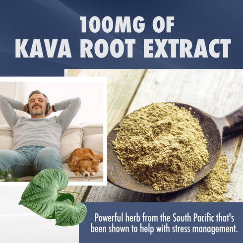 200 MG 5-HTP Elite with Kava Root Extract, Magnesium & SAM-e, 60 Capsules for Healthy Sleep & Wellbeing
