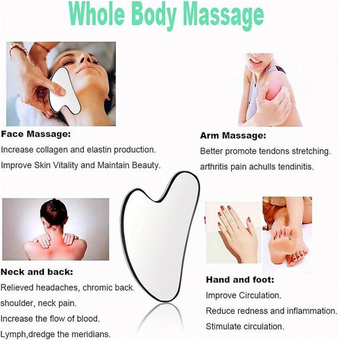 Yiodauh 3 Set Scraping Massage Tool Muscle Fascia Knife Multi-Functional Release Massage Exercise Scraping Gym