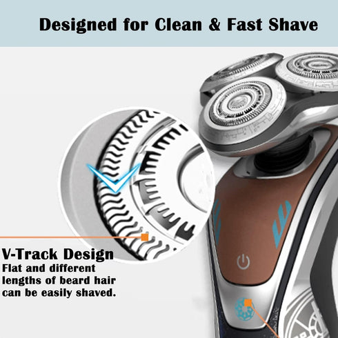 SH90/72 Replacement Heads, Compatible with Philips Electric Shavers Series 9000 and 8000, Upgraded Blades
