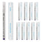 10pcs Tattoo Marker Pen, Waterproof Disposable Microblading Marker with Paper Ruler, 0.5mm Head, Blue