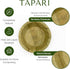 TAPARI Small Disposable Bowls, 20 Pack Small Leaf Bowls, 6 Inch, Eco-Friendly, Compostable & Biodegradable
