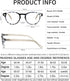 OCCI CHIARI 5.0 Reading Glasses for Women - Chunky Reader 500 (1.0 to 6.0 Magnification Options)
