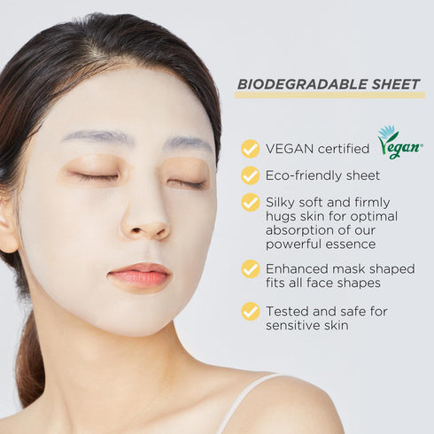 Mediheal Best Korean Sheet Mask - Vita Essential Face Mask 4 Sheets for All Skin Types, Brightening & Toning