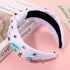 Kentucky Derby Headband for Women, Crystal Jeweled Horseshoe Knotted Headband for Race Day Gifts