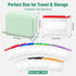 Toollygozz A8 Set, 14 Waterproof Pill Pouch Large Weekly Pill Organizer with Color-Coded Medicine Pouches, Reusable