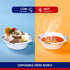 JOLLY CHEF 156 Count Paper Bowls 16 oz, Soak Proof and Cut Proof Microwave Safe Disposable Bowls