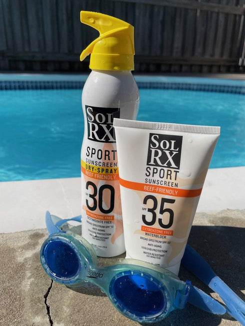 SolRX SPF 30 Sport Sunscreen Dry Spray, 6 oz