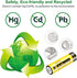 iMah 800mAh 1.2V Pack 8 Ni-MH AA Rechargeable Battery for Solar Lights