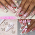 Variety 3D Nail Charms: Rhinestones, Butterfly, Star, Bowknot, Tiny Flower, Heart, Cherry for Manicure DIY Accessories