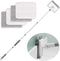 Baseboard Cleaner Tool with Handle, Wall Cleaner Mop Buddy with Extension Pole and 4 Reusable Pads