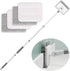 Baseboard Cleaner Tool with Handle, Wall Cleaner Mop Buddy with Extension Pole and 4 Reusable Pads