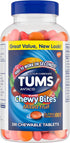 TUMS Chewy Bites Chewable Antacid Tablets for Ultra Strength Heartburn Relief, Great