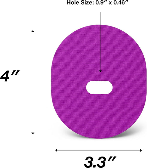 SIMPATCH Guardian Enlite Adhesive Patch, 25-Pack Waterproof Adhesive CGM Patches, Purple