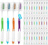 30 Pack Bulk Toothbrushes with Covers, Individually Wrapped Disposable Tooth Brush Pack for Adults & Kids, Medium Soft