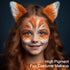 UCANBE Orange Face Body Paint Makeup Foundation, Professional Blendable Cream Greasepaint for Halloween Party