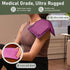 Medium Flexible Gel Ice Packs Reusable - Hot and Cold Soft Ice Packs for Injuries, 8" x 12", 2PK, Purple