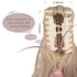 SOFEIYAN 13" Ponytail Extension, Long Curly Clip in Claw Hair Extension for Women, Dark Blonde to Bleach Blonde