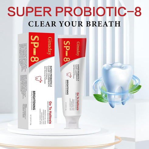 Magic Changing SP-8 SP-8 (1Pcs) Probiotic Toothpaste, Fresh Breath Deep Cleaning Care Ultra Whitening Toothpaste.
